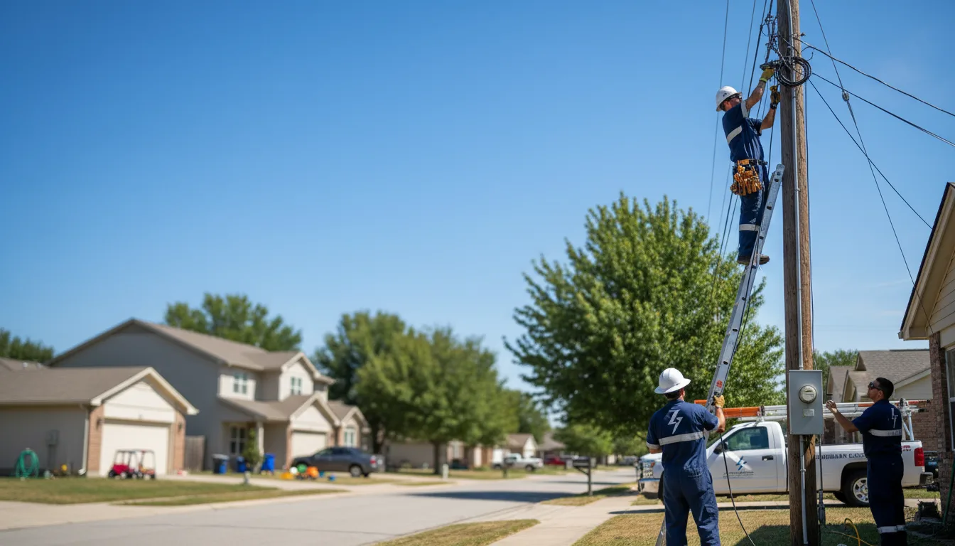 Residential electrician providing installation services in Drummonds, TN
